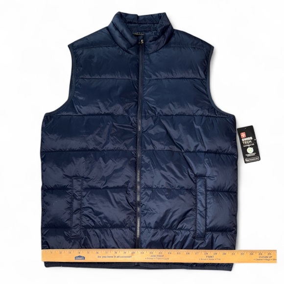 NWT Swiss Tech Men's Dark Blue PufferVest - Picture 4 of 6